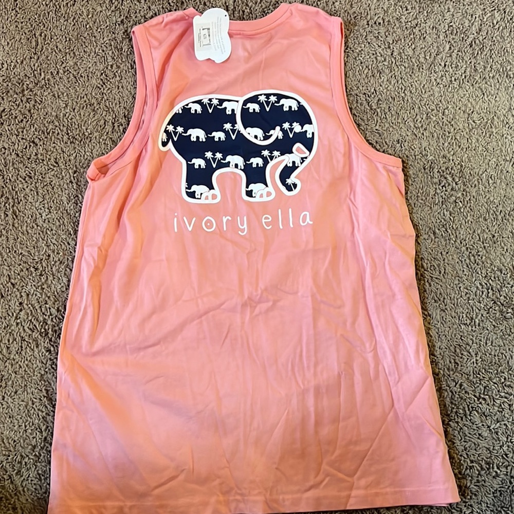 Ivory Ella 100% Organic Tank Top Size Large NWT